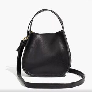 Madewell Sydney Black Leather Shoulder Bag
